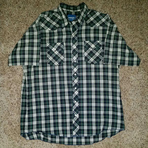 Wrangler Mens Western Shirt Size 2xlt